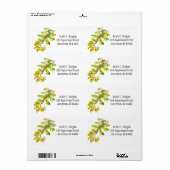 Étiquette personnalisable Leafy Sea Dragon (Feuille entière)