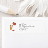 Étiquette Personnalisable mignon animal élégant (En situation)