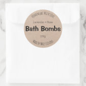 Étiquette personnalisable pour des bombes de Bath (Sac)