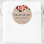Étiquette Personnalisable Pour Le Scrub À Sucre Fa (Sac)