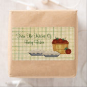 Étiquette personnalisé à secteurs Apple (En situation)