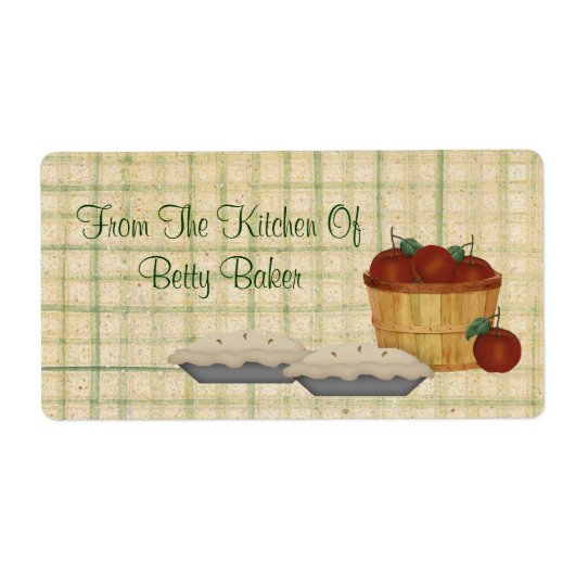 Étiquette personnalisé à secteurs Apple (Devant)