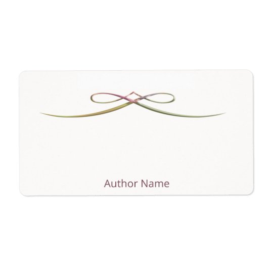 Étiquette Personnalisé Autographié par le livre de l'auteur (Devant)