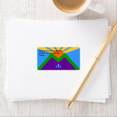 Étiquette personnalisé avec drapeau de Manitou Spr (En situation)