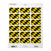 Étiquette personnalisé avec drapeau de Munich, Bav (Feuille entière)