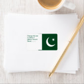 Étiquette personnalisé avec drapeau du Pakistan (En situation)