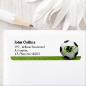 Étiquette Personnalisé | Boule de football (En situation)