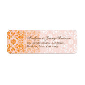 Étiquette personnalisé Damask Swils Lace Sorbet (Devant)