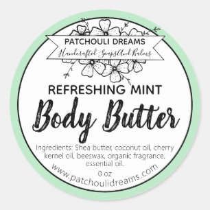 Étiquette personnalisé de boutons de corps de la
