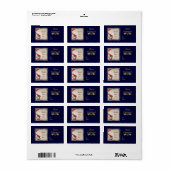 Étiquette personnalisé des cloches Noël (Feuille entière)