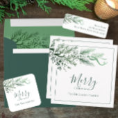 Étiquette Personnalisé Moderne Unique Verdure Adresse de ret