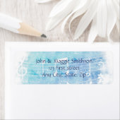 Étiquette personnalisé musicien note de musique (En situation)