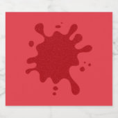 Étiquette personnalisé Tomato Red Splatter (Étiquettes simples)
