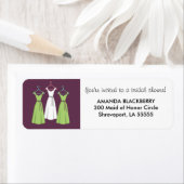 Étiquette Personnalisé trois robes Fêtes des mariées Étiquet (En situation)