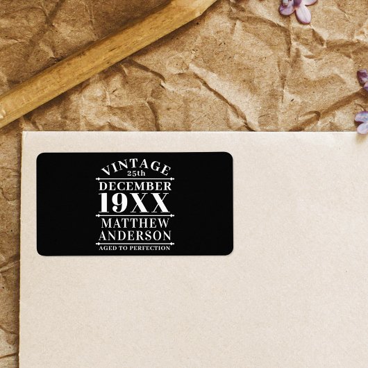 Étiquette Personnalisé Vintage à la perfection