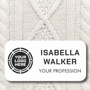 Étiquette personnalisée avec logo de l'employé, ma