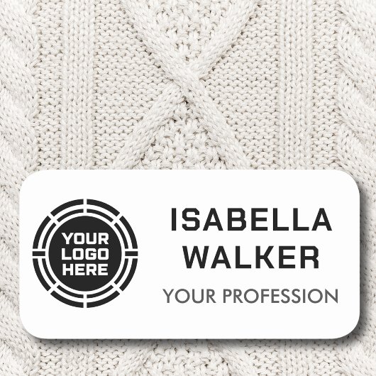 Étiquette personnalisée avec logo de l'employé, ma