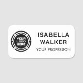 Étiquette personnalisée avec logo de l'employé, ma (Devant)
