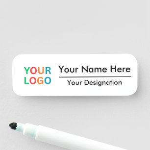 Étiquette personnalisée avec logo et nom pour usag