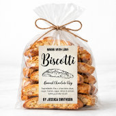Étiquette personnalisée Biscotti faits maison BIS0