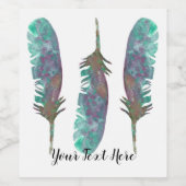 Étiquette personnalisée de bouteille de vin à plum (Étiquettes simples)