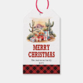 Étiquette personnalisée de Noël rustique Yuletide (Devant)