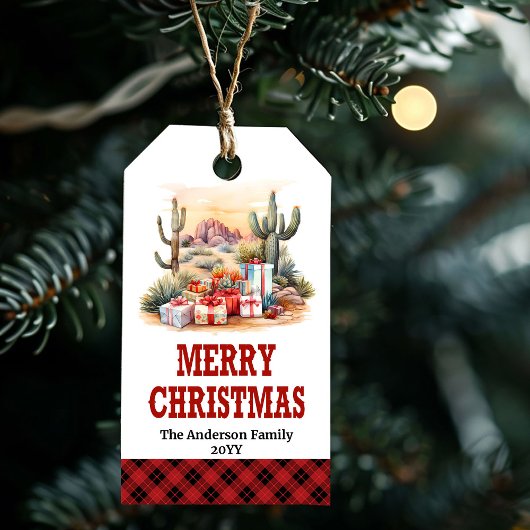 Étiquette personnalisée de Noël rustique Yuletide