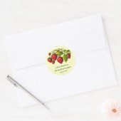 Étiquette personnalisée de pot de confiture de fra (Enveloppe)