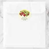 Étiquette personnalisée de pot de confiture ombrée (Sac)