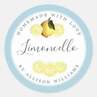 Étiquette personnalisée Limoncello fait maison Lue