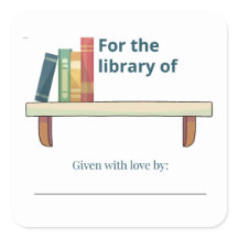 Étiquette personnalisée pour la bibliothèque de no