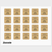 Étiquette personnalisée pour les faveurs de pot de (Feuille)