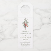 Étiquette personnalisée pour les fêtes de fin d'an (Devant)