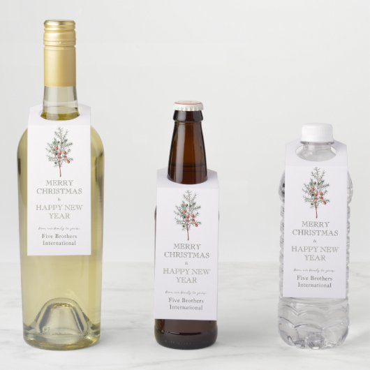 Étiquette personnalisée pour les fêtes de fin d'an (En situation)