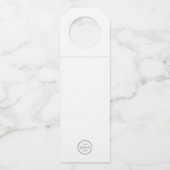 Étiquette personnalisée pour les fêtes de fin d'an (Dos)