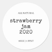 Étiquette personnalisée pour pot de nourriture mai (Devant)