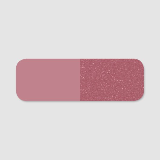 Étiquette personnalisée rose gold à double texture (Devant)