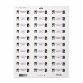 Étiquette Personnaliser 2 Photos Chat Chien moderne Adresse (Feuille entière)