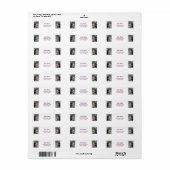 Étiquette Personnaliser la photo avec Dog Modern Adresse de  (Feuille entière)