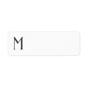 Étiquette Personnaliser l'étiquette d'adresse de retour Mono