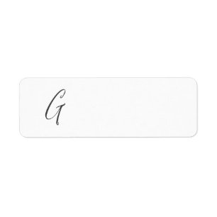 Étiquette Personnaliser l'étiquette d'adresse de retour Mono