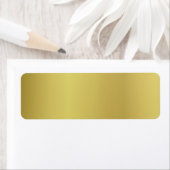 Étiquette Personnaliser Modèle d'or (En situation)