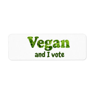 Étiquette Personnaliser Vegan Activist Voter