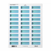 Étiquette personnel de musique 3 (Feuille entière)