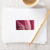 Étiquette Pétales de fleurs de Lotus Pink Floral (En situation)