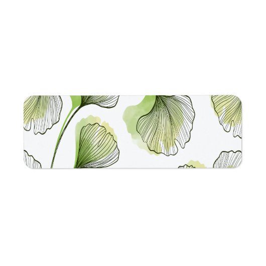 Étiquette Pétales verts (Devant)