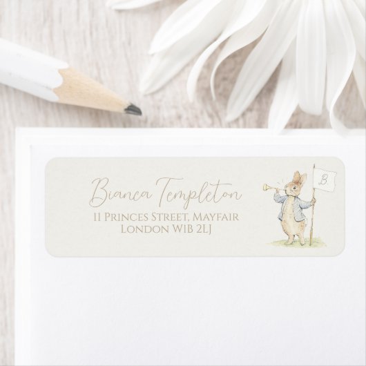 Étiquette Peter le lapin Un Baby shower lapin (En situation)