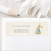 Étiquette Peter The Rabbit Boy 1ère fête d'anniversaire (En situation)