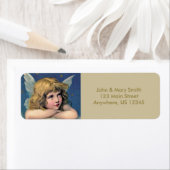 Étiquette Petit Angel Vintage retour (En situation)