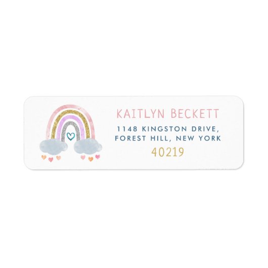 Étiquette Petit arc-en-ciel (Devant)